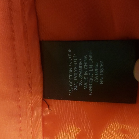 RW&CO Coral Colored Ankle Slim Pant - Picture 4 of 8